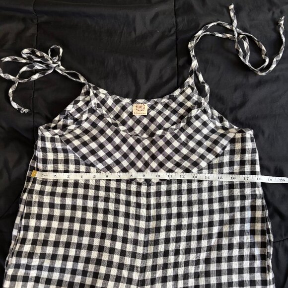 NWOT Linen Overalls - Size S, Gingham - Picture 7 of 11